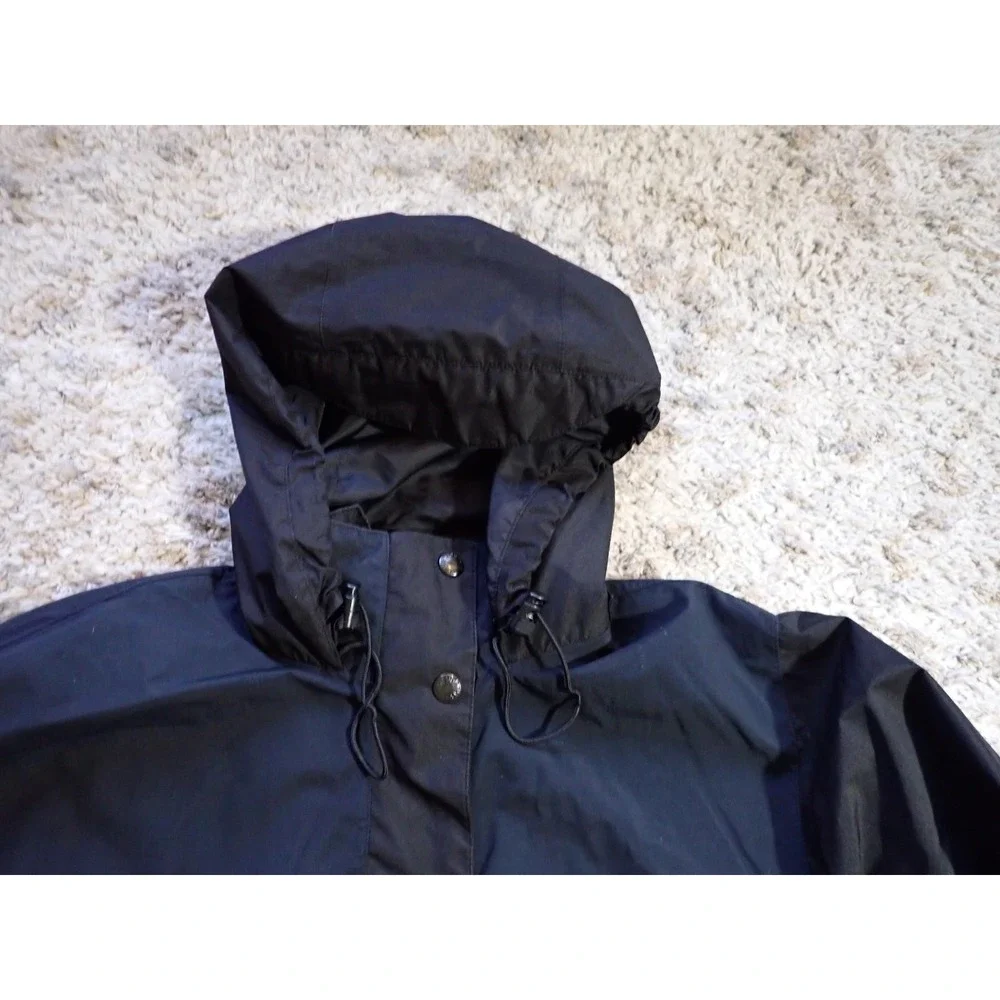 The North Face‎ Rain Jacket Women Medium Black Excellent HydroSeal Parka Hooded